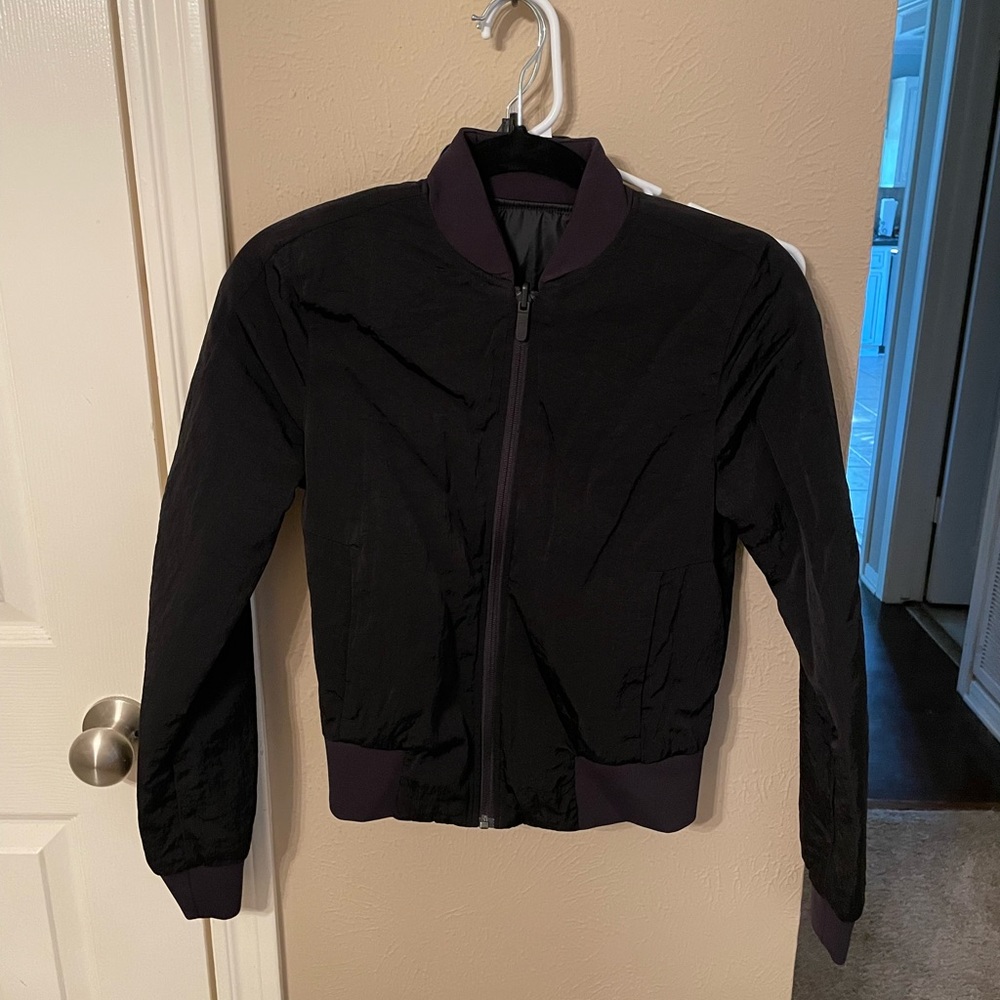 Black lululemon Bomber Jacket Size 2 NWOT